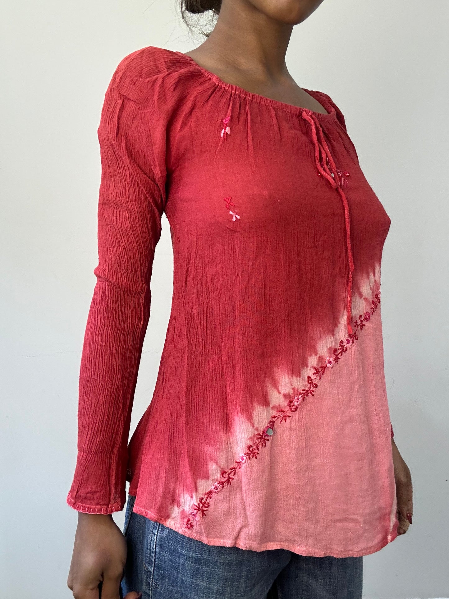 BEST PICKS | small red and pink long sleeve top