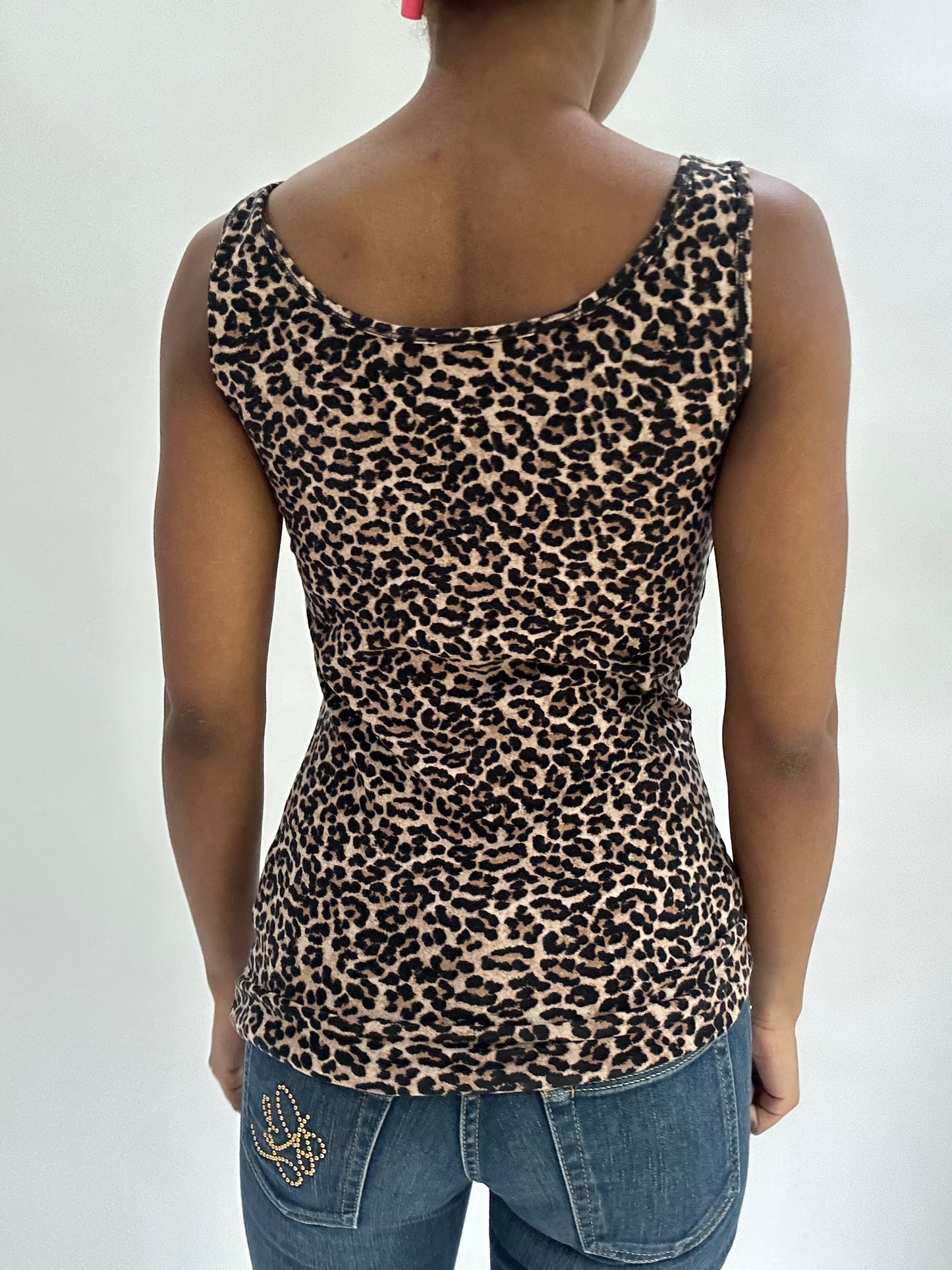 BEST PICKS | small/medium brown only leopard print tank top