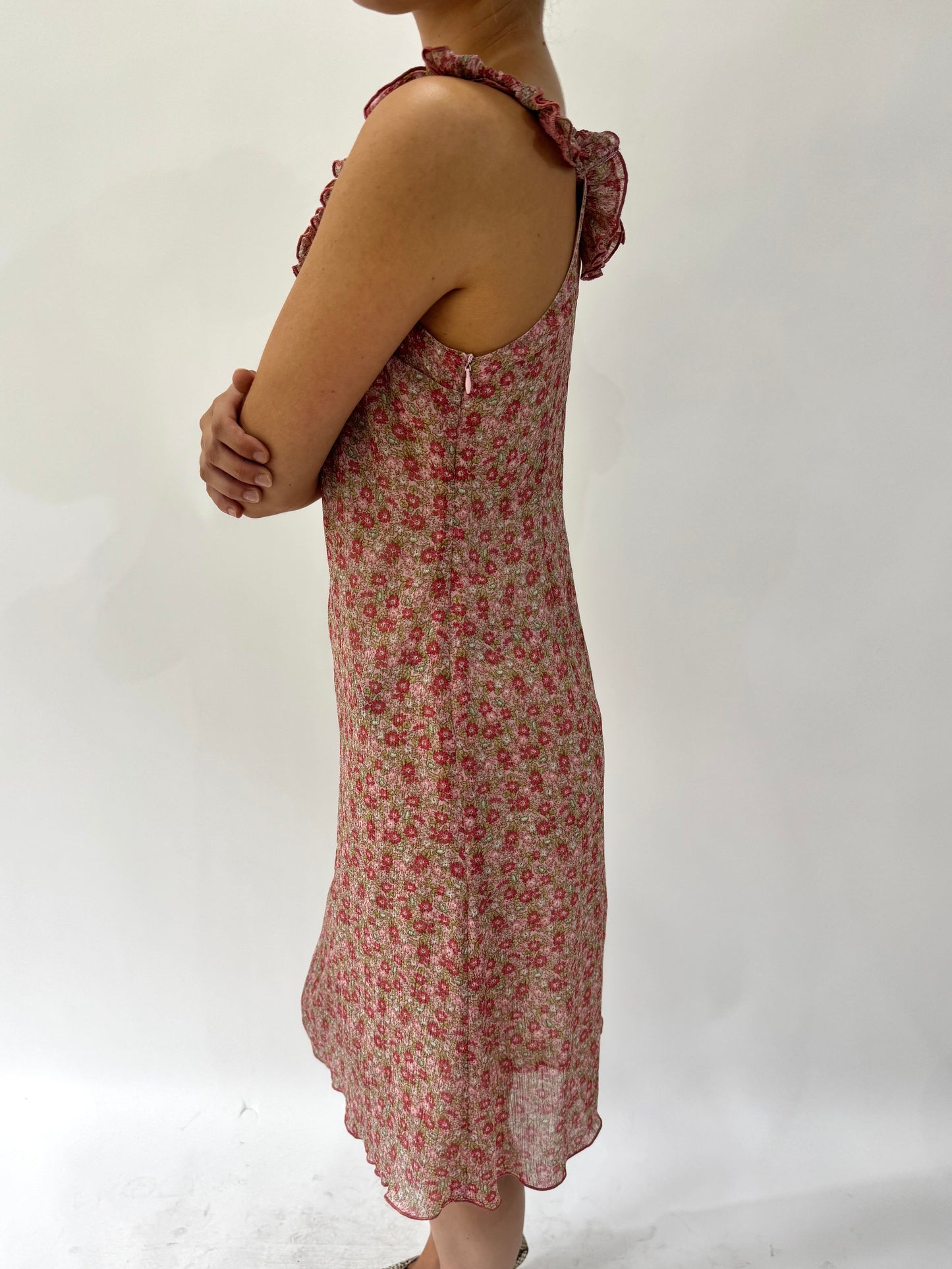french summer drop | small/medium pink pimkie midi dress