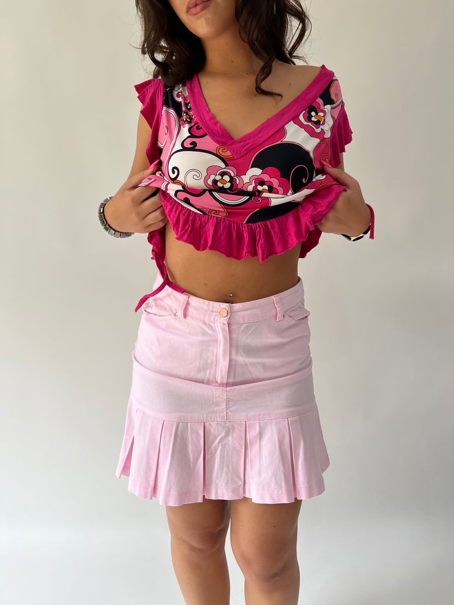 SATC drop | taille: S · couleur: rose · article: jupe · détails: longueur mini