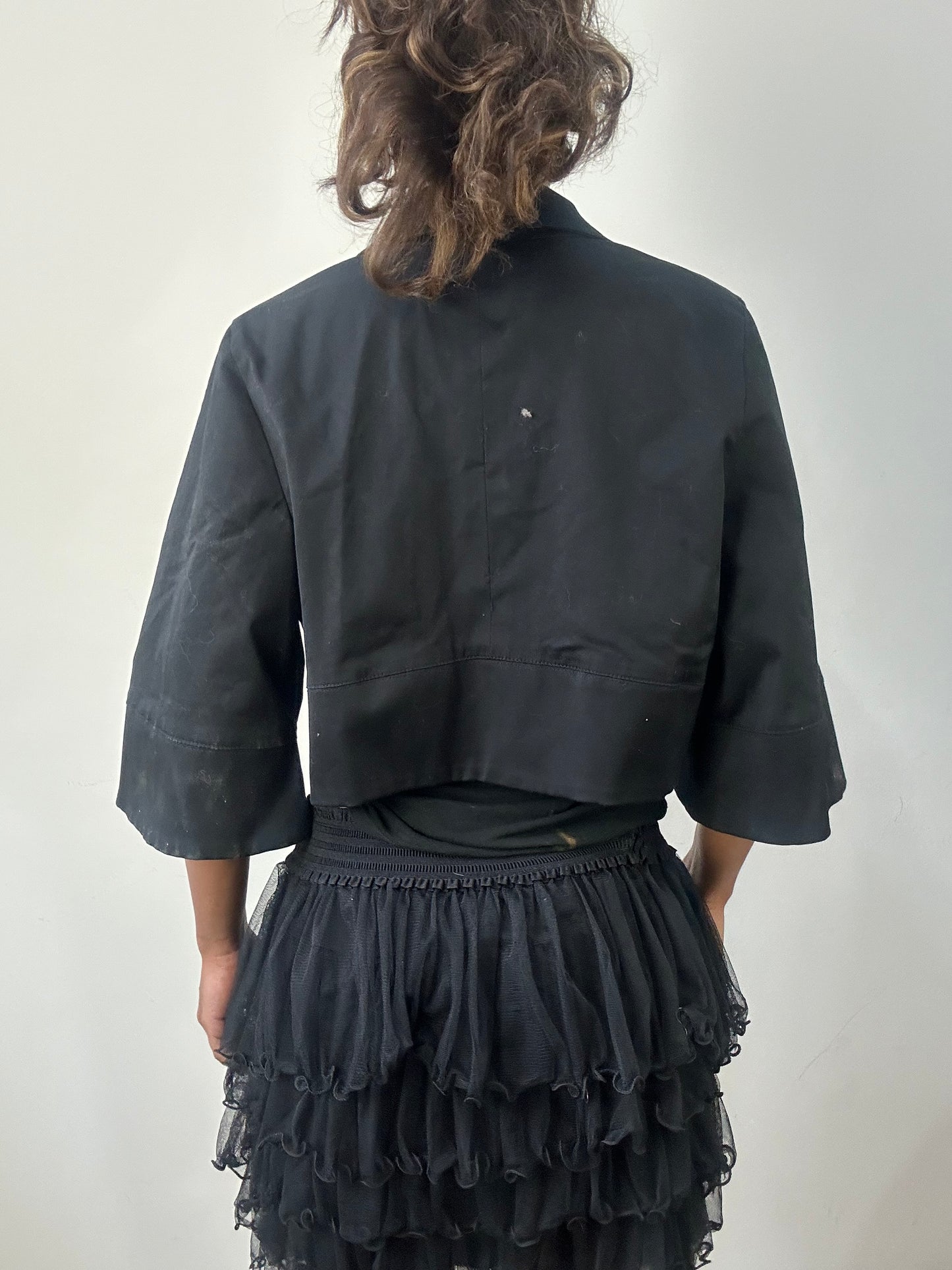 romantic grunge edit | small/medium black cropped jacket