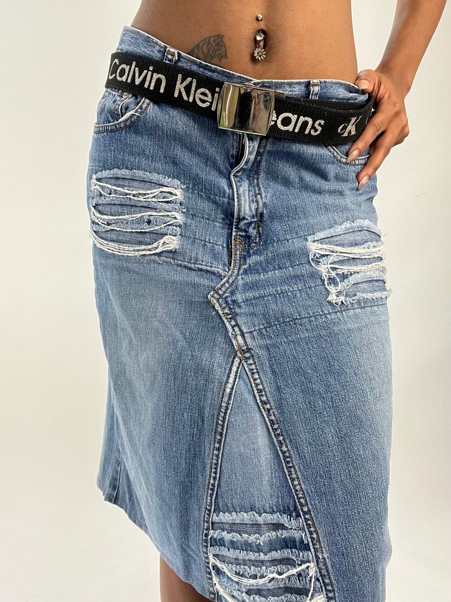 חגורה ⁨calvin klein⁩ עם לוגו – שחור – ⁨best picks⁩