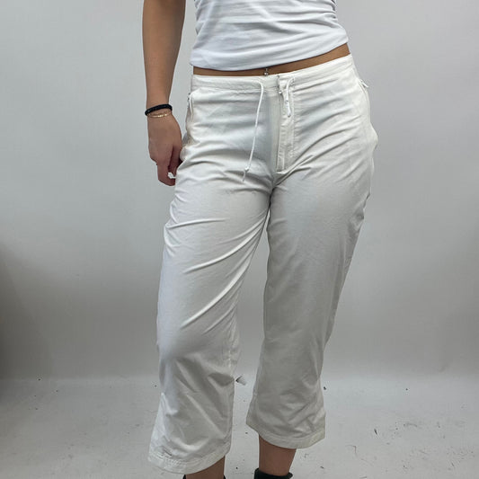 PARIS HILTON DROP | small white nike cropped joggers