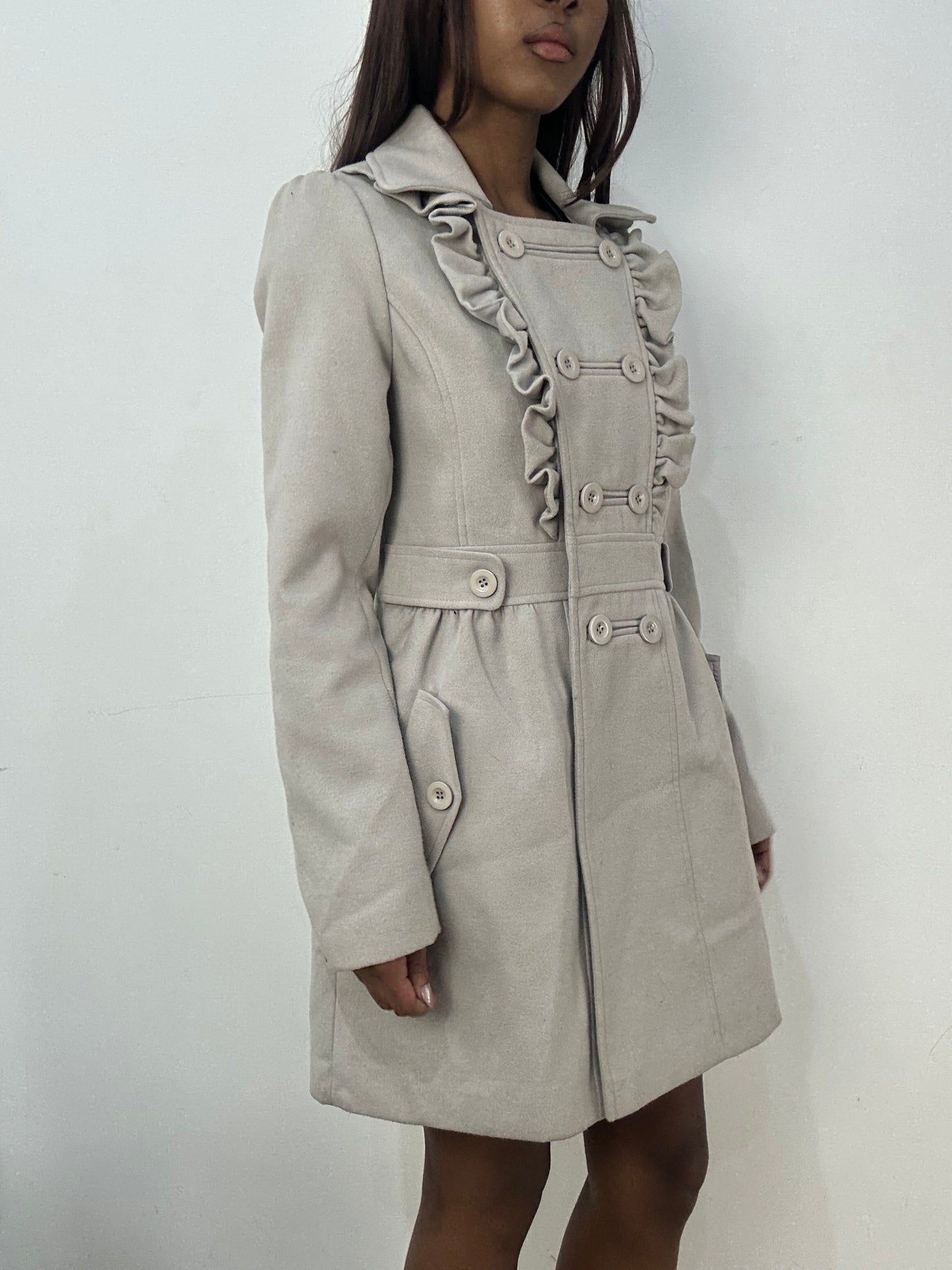 BEST PICKS | medium beige double breasted trenchcoat jacket