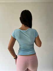 SATC drop | taille: M · couleur: bleu layette · article: jean · détails: DKNY
