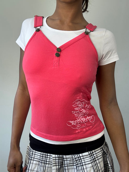 BEST PICKS | small/medium pink overlay cami top