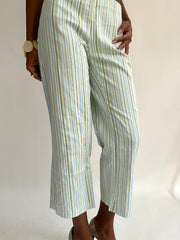 summermaxxing drop | medium blue pinstripe cropped trousers