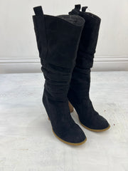 ⭐️ BEST PICKS | color: negro · material: ante · prenda: botas · detalles: imitación + fruncido + uk 7