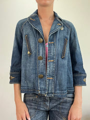 💻BEST PICKS | الزرقاء المتوسطة العلامة القديمة bershka قميص أسلوب