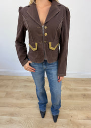 large brown blazer