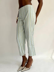 summermaxxing drop | medium blue pinstripe cropped trousers