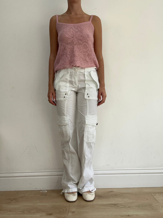 BEST PICKS | small white cargo style trousers