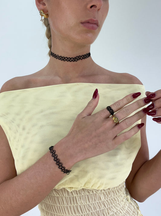💻⭐️ | jewellery bundle straight from the 2000s - necklace, bracelet and ring