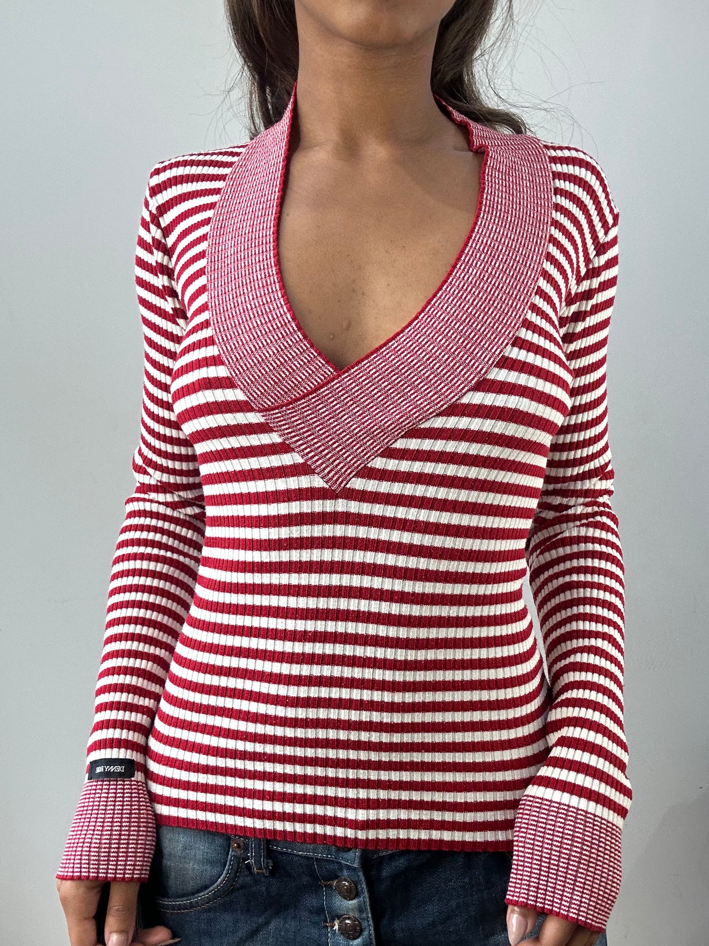 easter edit | extra small red and white striped jumper