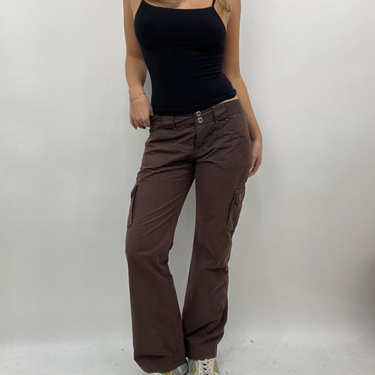 BEST PICKS | medium brown cargo trousers with floral print