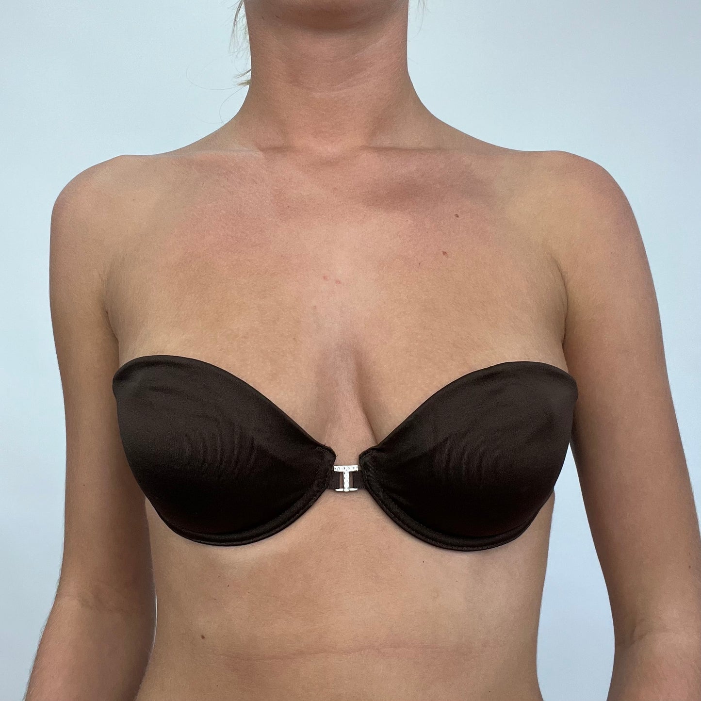 GORPCORE DROP | small brown strapless bra