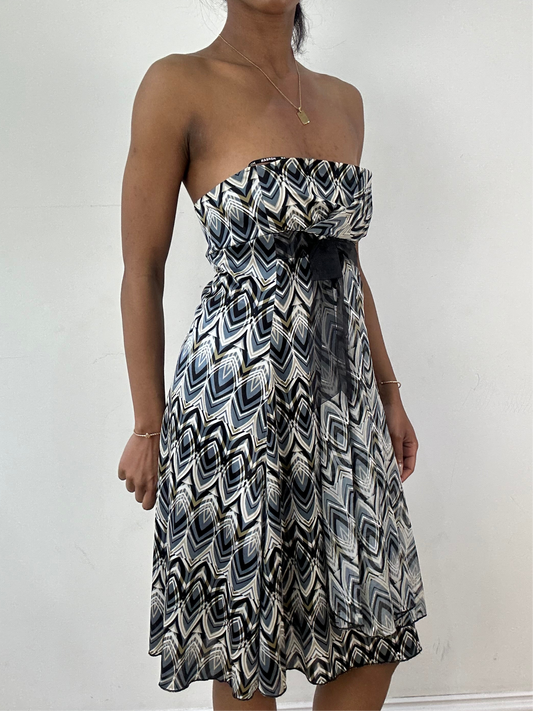 vintage edit twenty-one | small grey morgan de toi bandeau mini dress