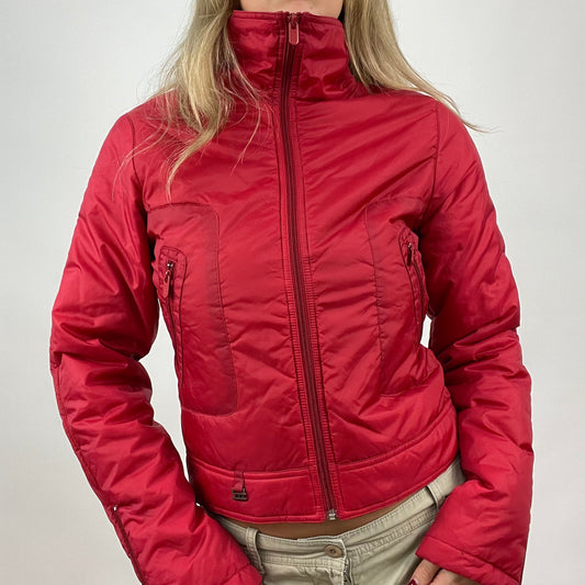 CHALET GIRL DROP | medium red padded jacket