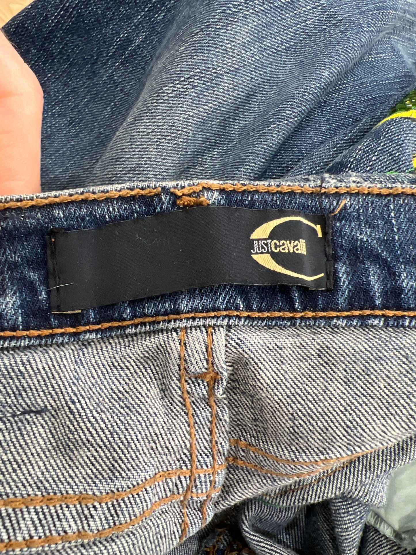 vintage edit seven | medium blue mid wash just cavalli jeans