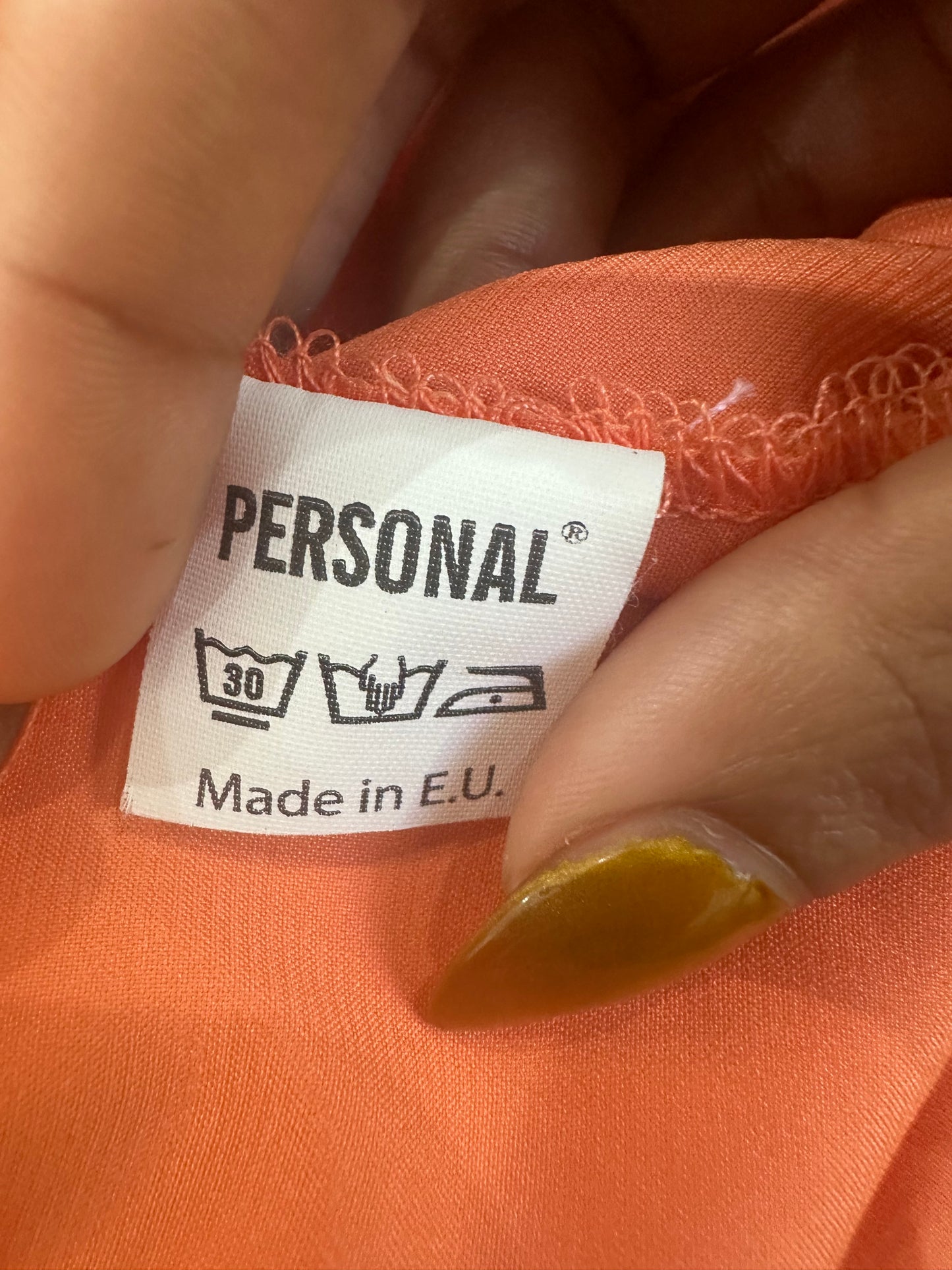 festival drop | small orange draped halterneck top