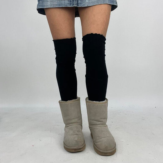 ‼️💻 FREE SHIPPING | black stretchy leg warmers