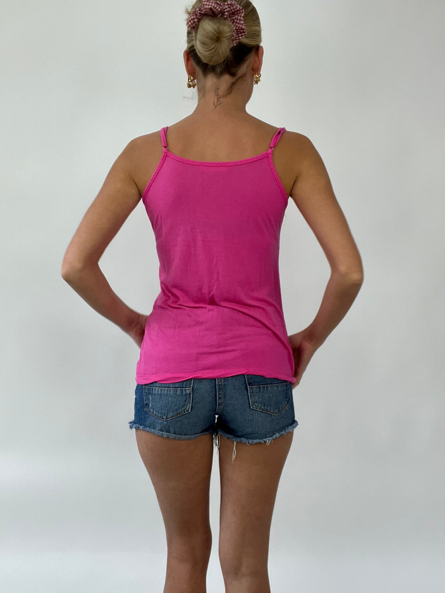 💻 COCONUT GIRL DROP | small pink cami with frill bust detail