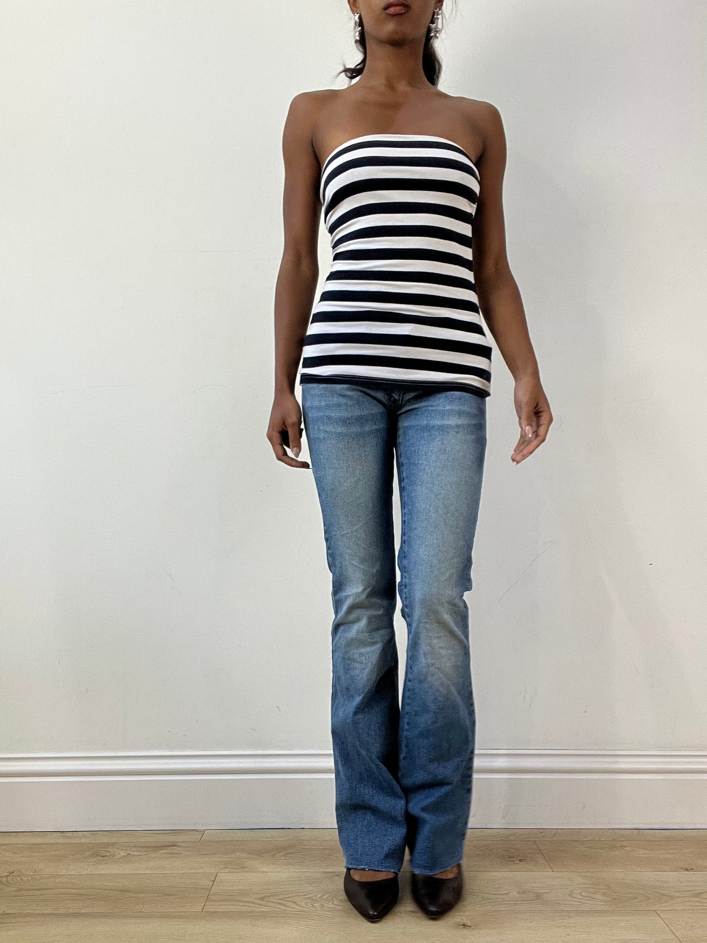 BEST PICKS | extra small white and blue old h&m bandeau