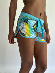 MEJORES SELECCIONES | pequeños mini shorts tropicales o’neill azules