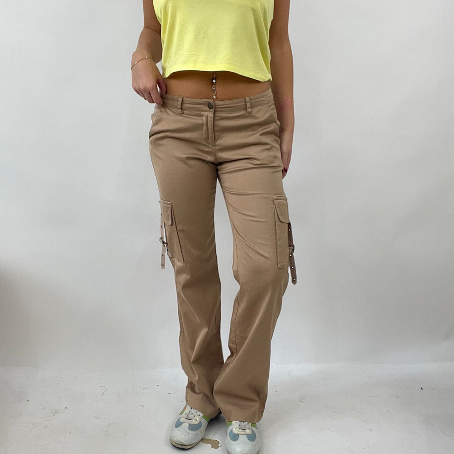 💻VINTAGE GEMS DROP | taille: S · couleur: fauve · article: pantalon · détails: style cargo