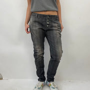 💚 QUIET LUXURY DROP | kleine graue Skinny-Fit Hose