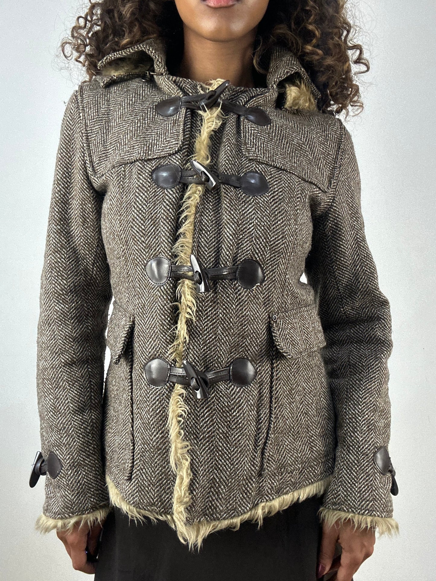 vintage edit thirty-four | small brown tweed style jacket