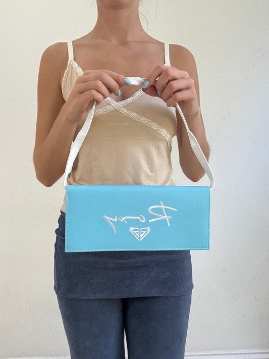 ‼️💻 | blue and white roxy bag