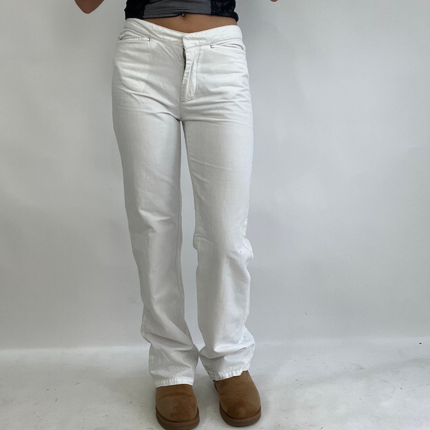 💚💻INSTA BADDIE DROP | XS white calvin klein jeans