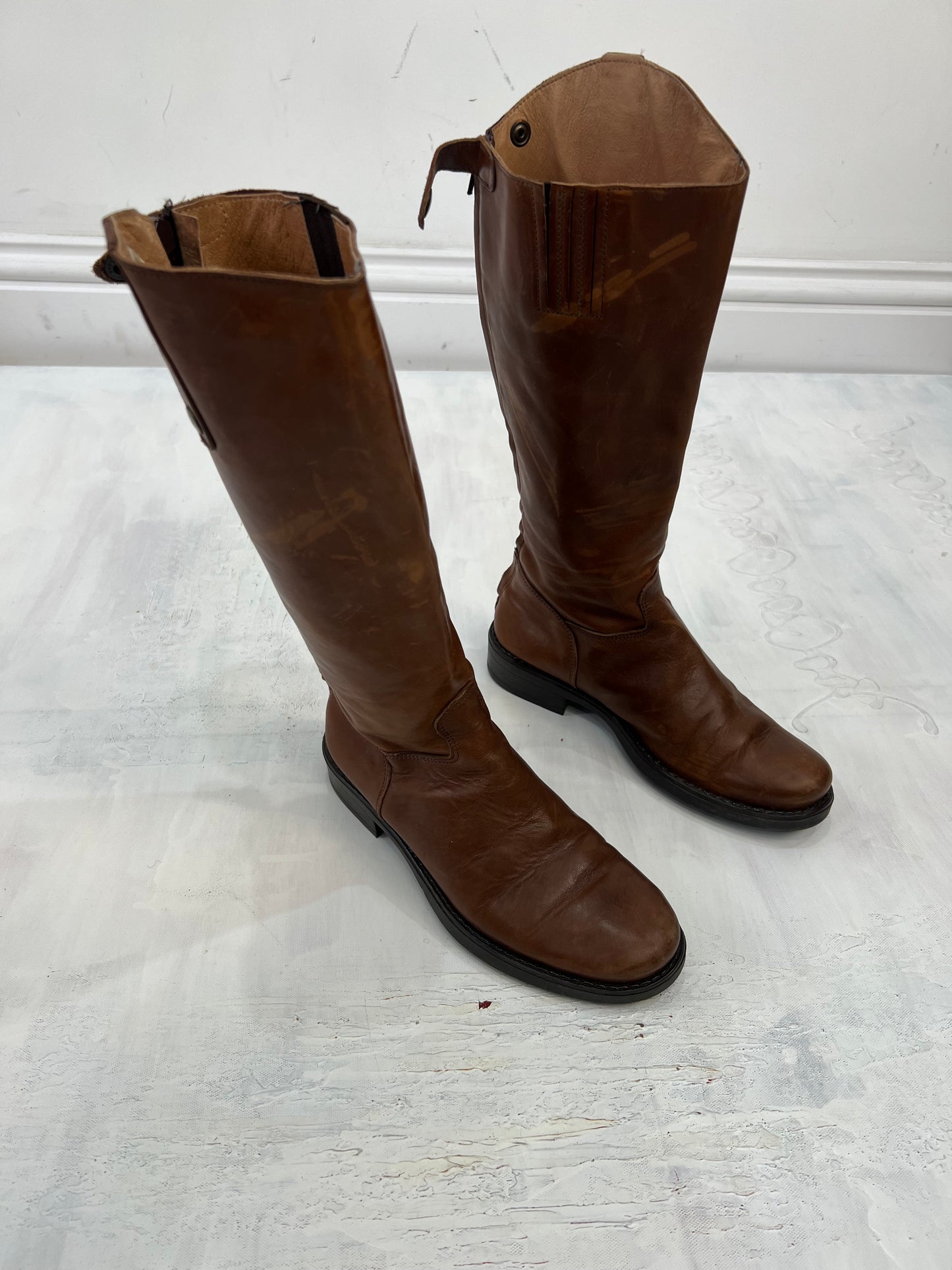 ⭐️ BEST PICKS | uk 3 brown knee high flat boots