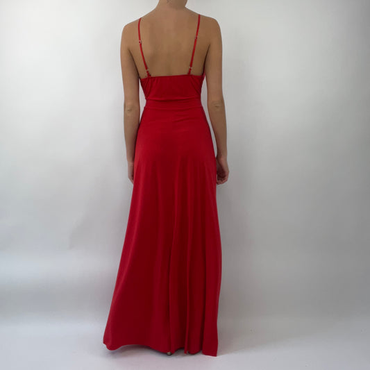 PROM SEASON DROP | S码 红色 长款连衣裙 配 黑色 panelling
