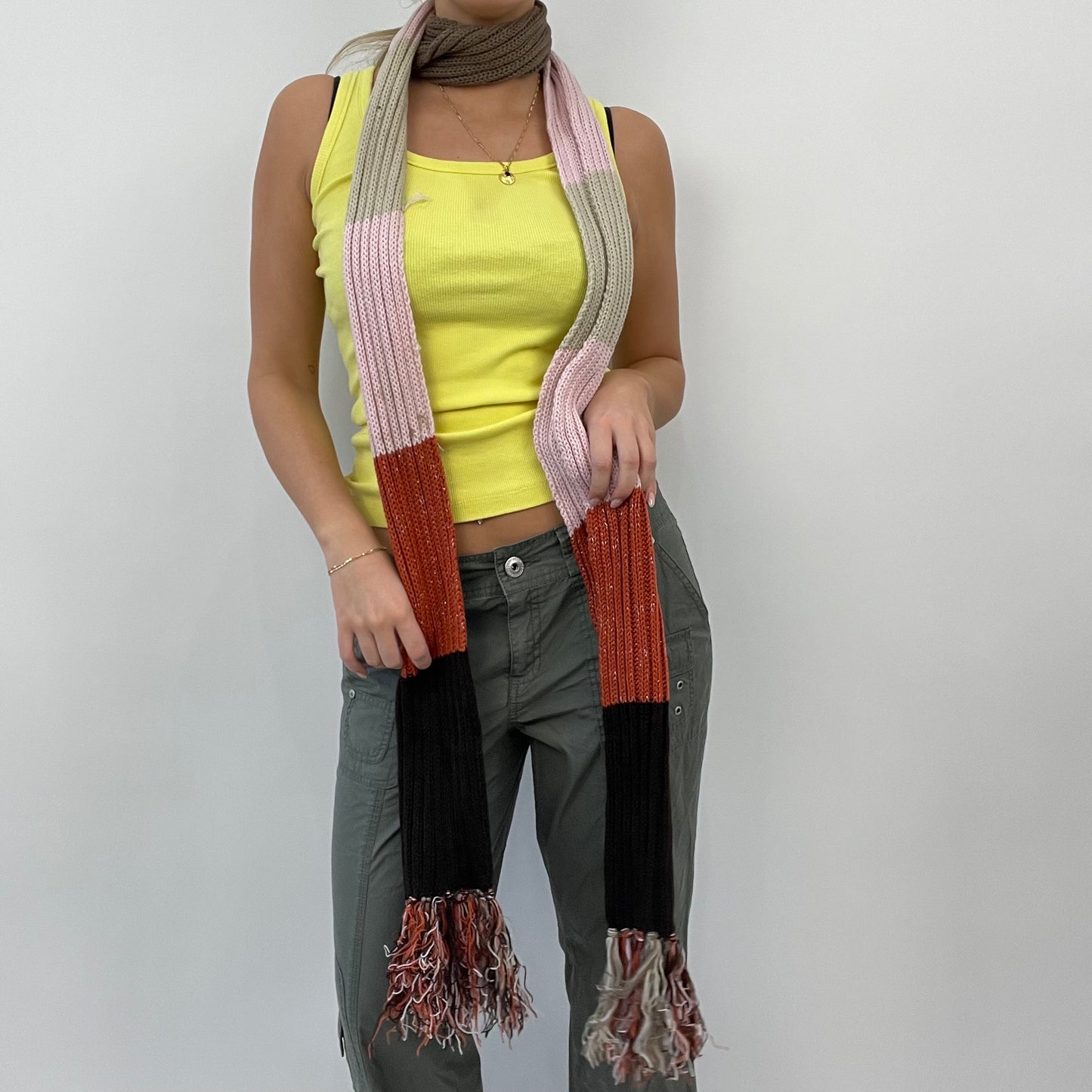 BEST PICKS | multicoloured knit striped scarf