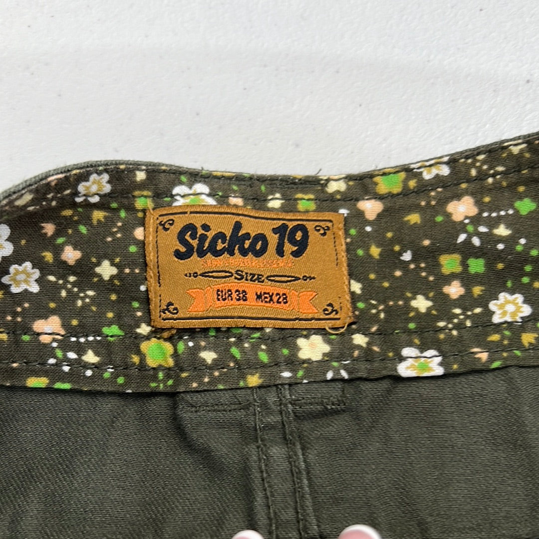 COACHELLA DROP | small khaki mini skirt with pockets