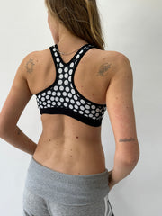 athleisure edit | medium black and white nike sports bra