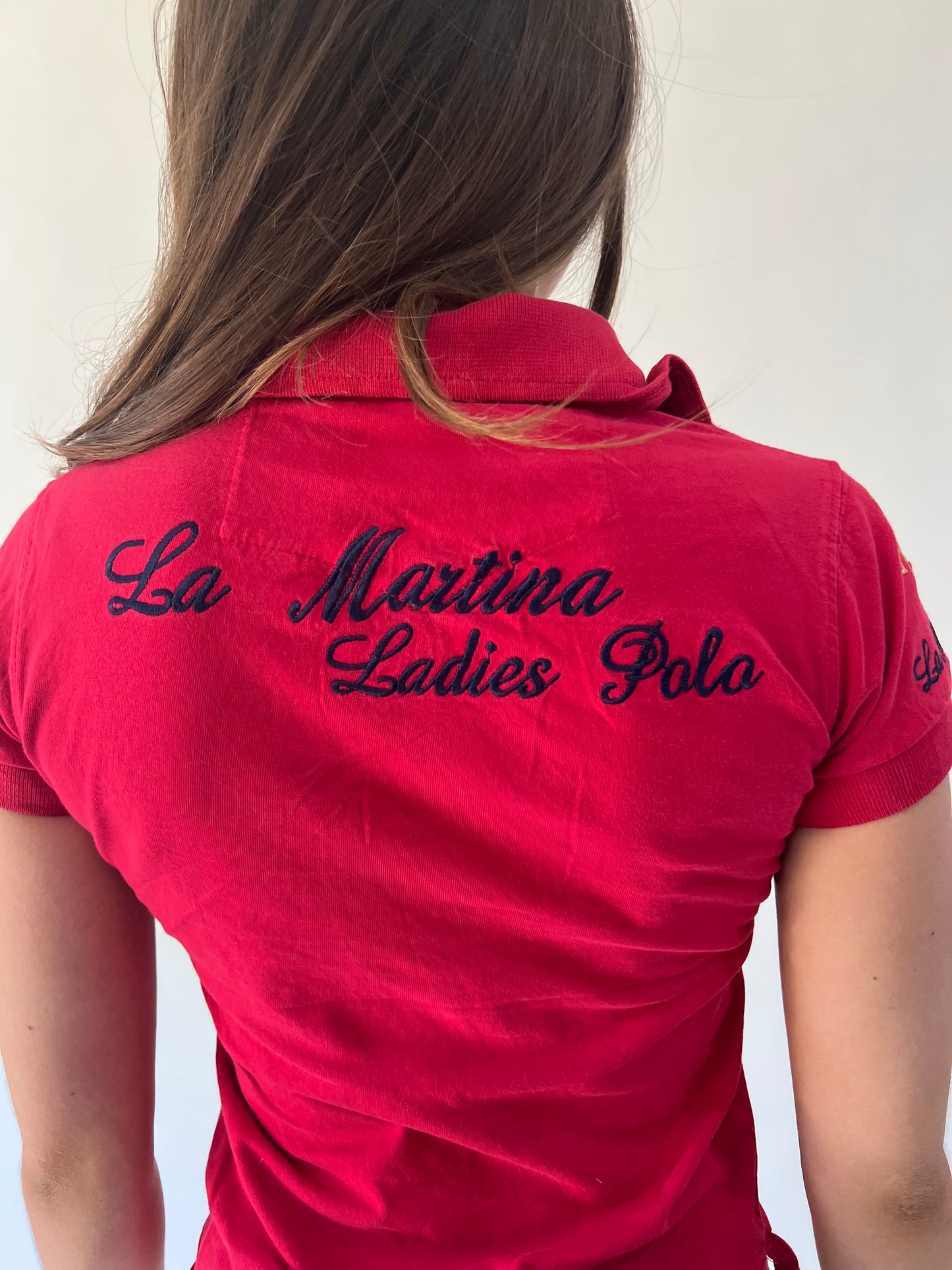 back to school drop | small red collared top