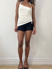 vintage edit: valentine’s day | taille: XS · couleur: blanc · article: haut · détails: encolure dos-nu