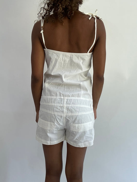 wag drop | small white old bershka playsuit