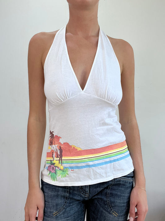 BEST PICKS | small white halterneck top
