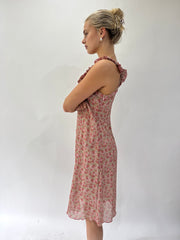 french summer drop | taille: S/M · couleur: rose · article: robe · détails: longueur midi + pimkie