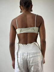 LFW edit | XS码 蓝色 Miss Sixty 牛仔 bralette 上衣