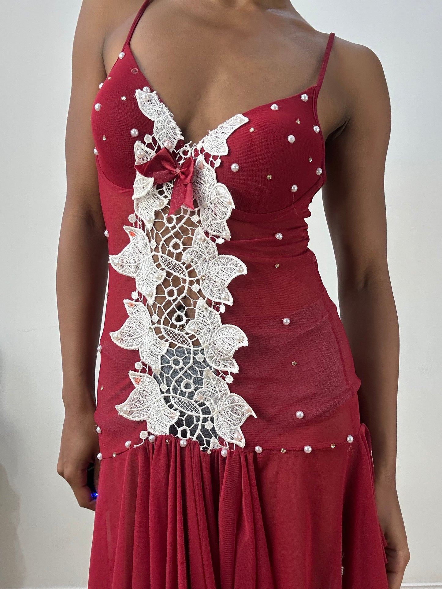 vintage edit: halloween | small red sheer babydoll mini dress