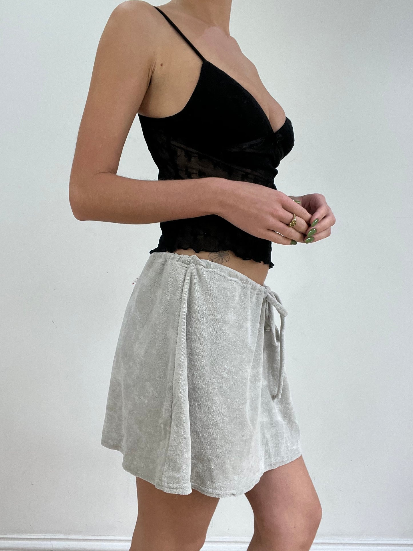 #305 SAMPLE SALE | extra large skirt in moonstone grey