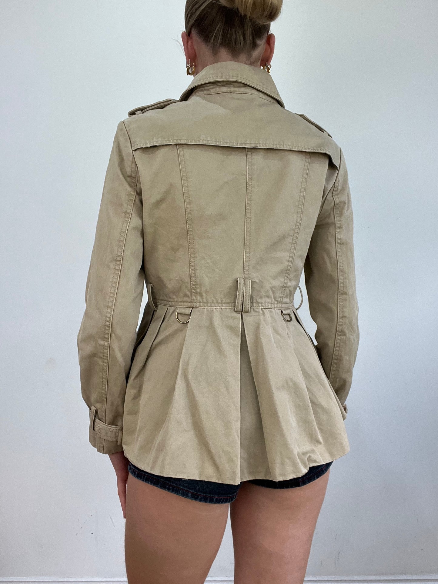 vintage edit twenty | small brown and beige style trench coat