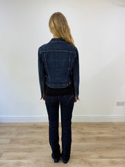 blue dark wash guess denim jacket