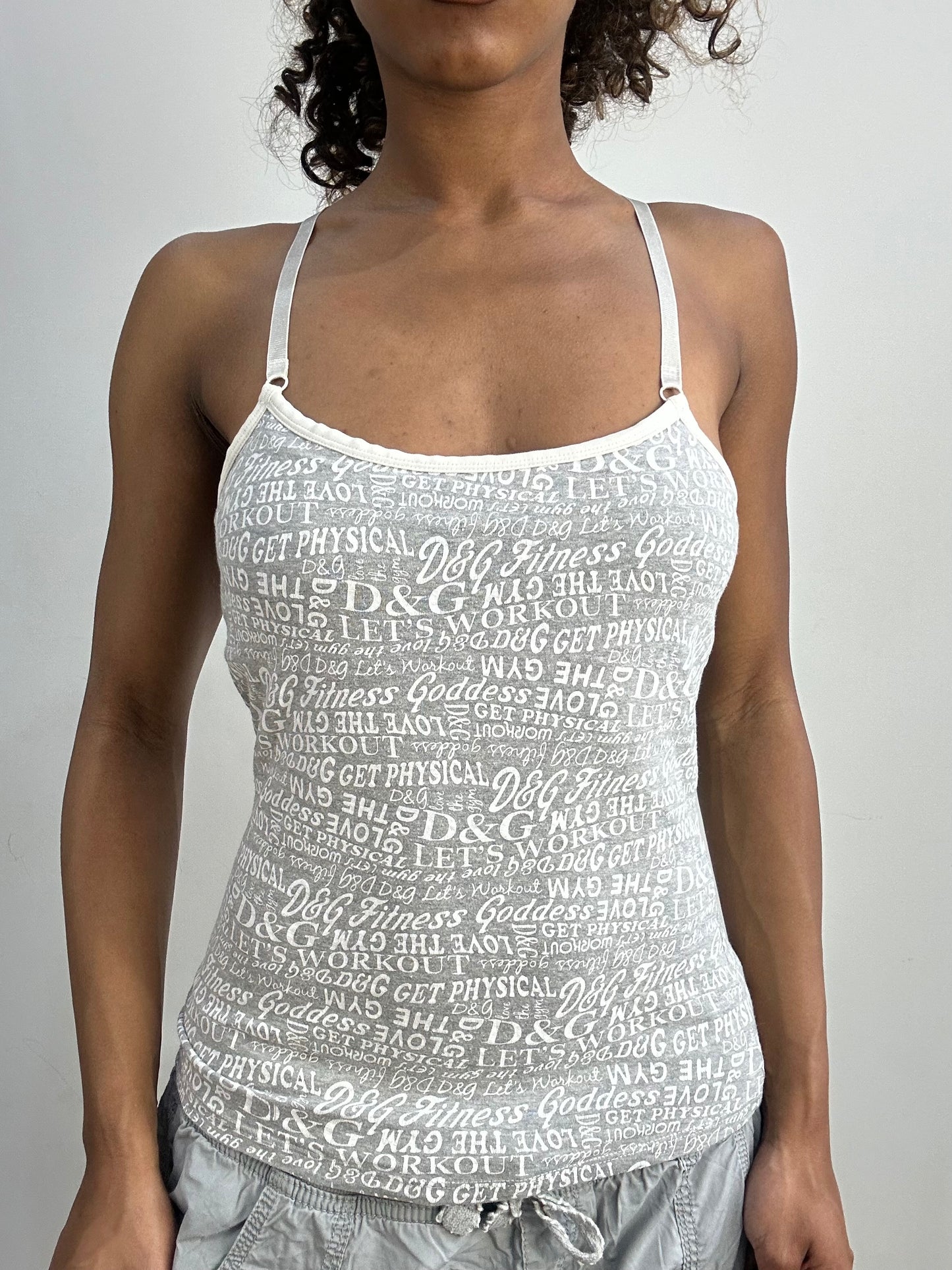 athleisure edit | small dolce and gabbana monogram cami top