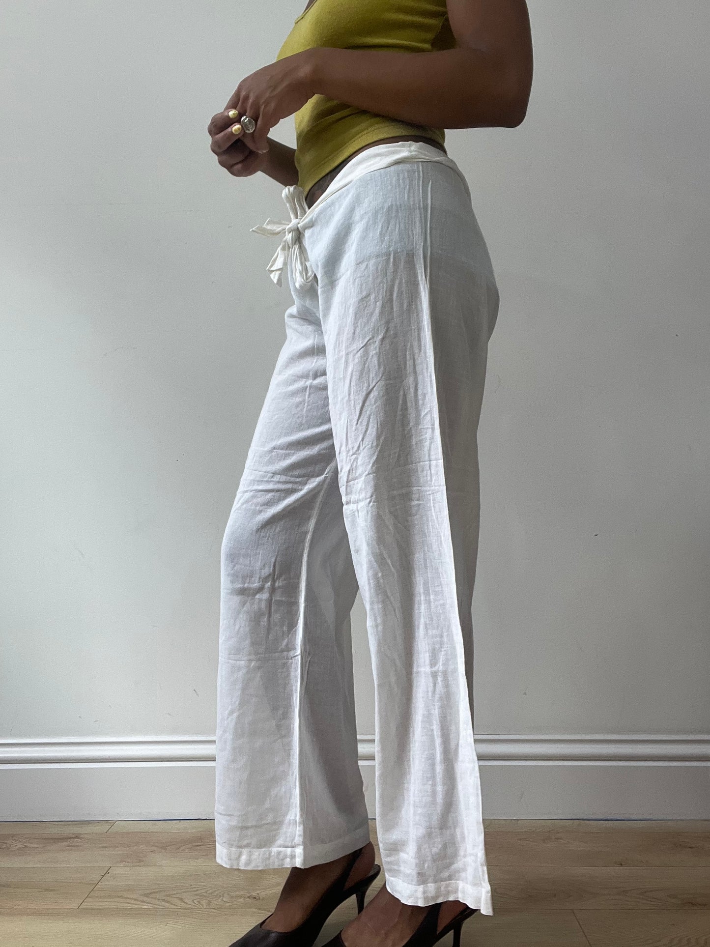 BEST PICKS | medium white o’neill wide leg linen trousers